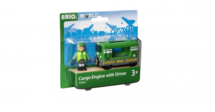 BRIO Игровой набор "Грузовой вагон с машинистом" 33894