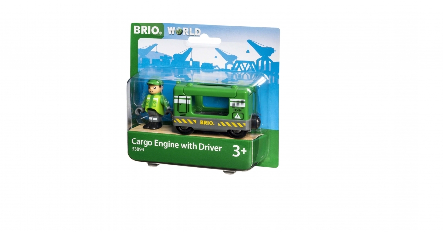BRIO Игровой набор "Грузовой вагон с машинистом" 33894