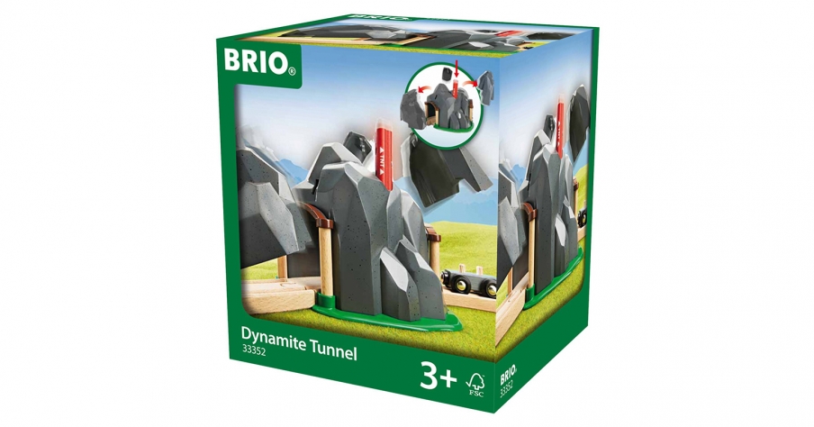 BRIO Деревянная ж/д Тоннель в горе взрывающийся TNT 33352