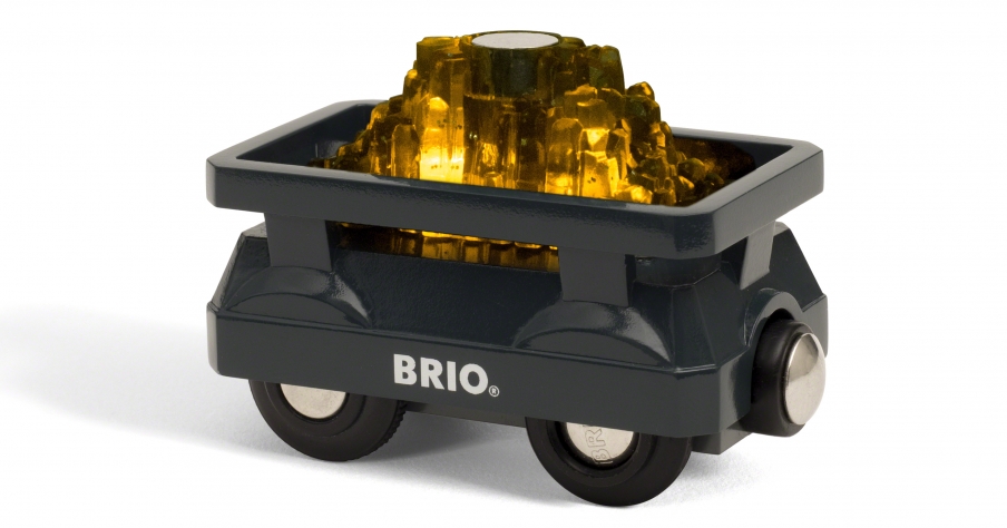 BRIO "Вагончик с светящимся грузом золота"33896