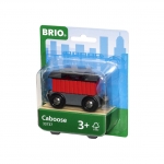 BRIO Замыкающий тормозной вагон деревянной ж/д 33737