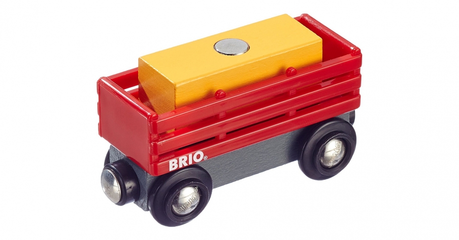 BRIO Вагон с грузом деревянной ж/д 33565