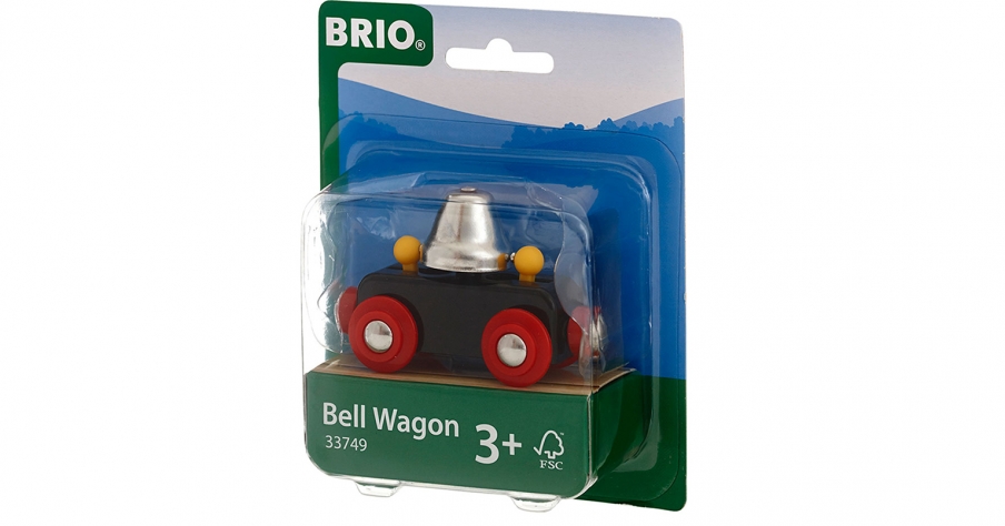 BRIO Вагончик с сигнальным колокольчиком, звонит при движении 33749