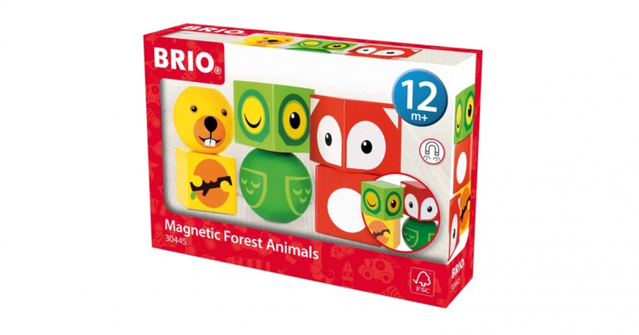 BRIO Кубики на магнитах с животными 30445