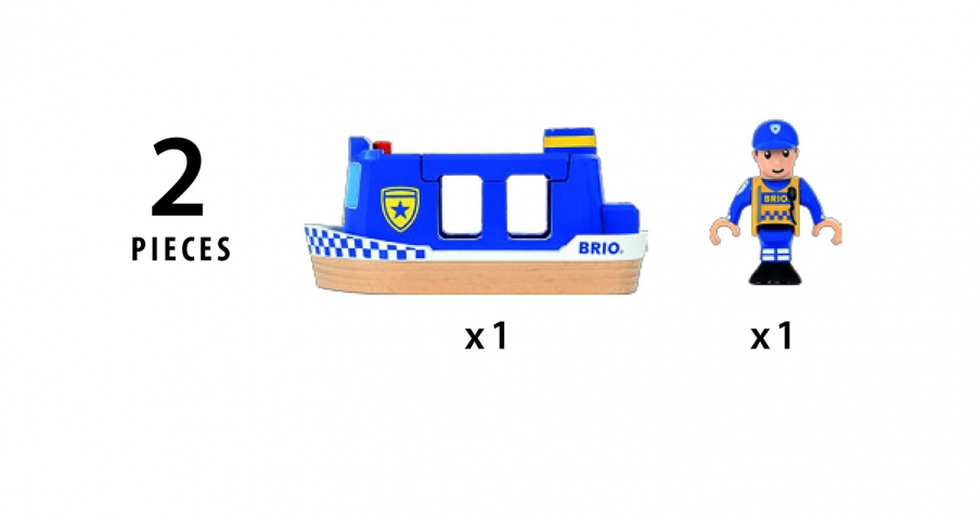 BRIO Полицейский катер 33820