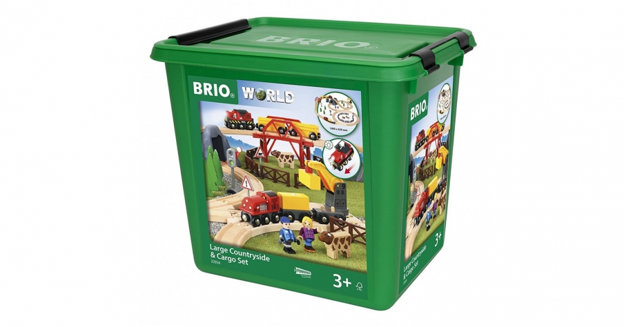 BRIO подарочный набор Сельская местность и грузовой поезд 33934