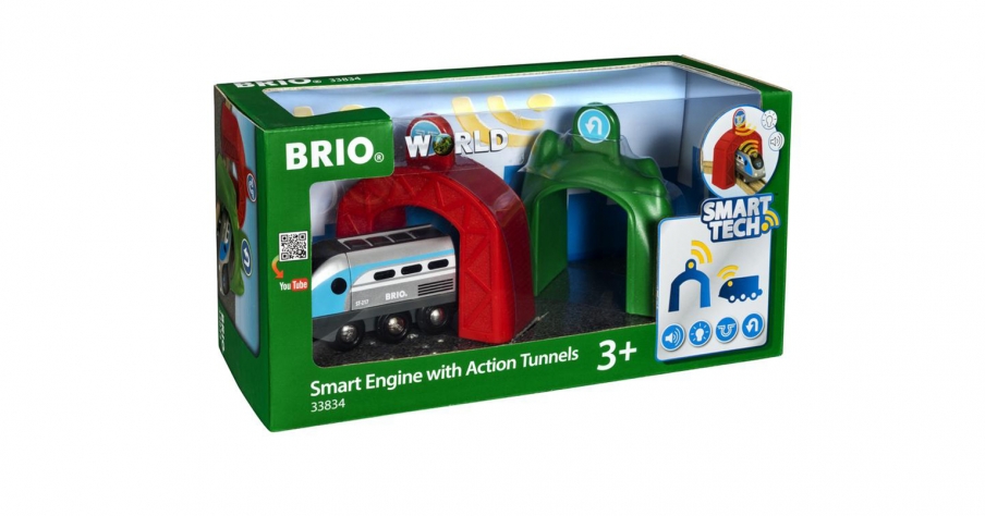 BRIO Поезд  с управляющим тоннелем 33834