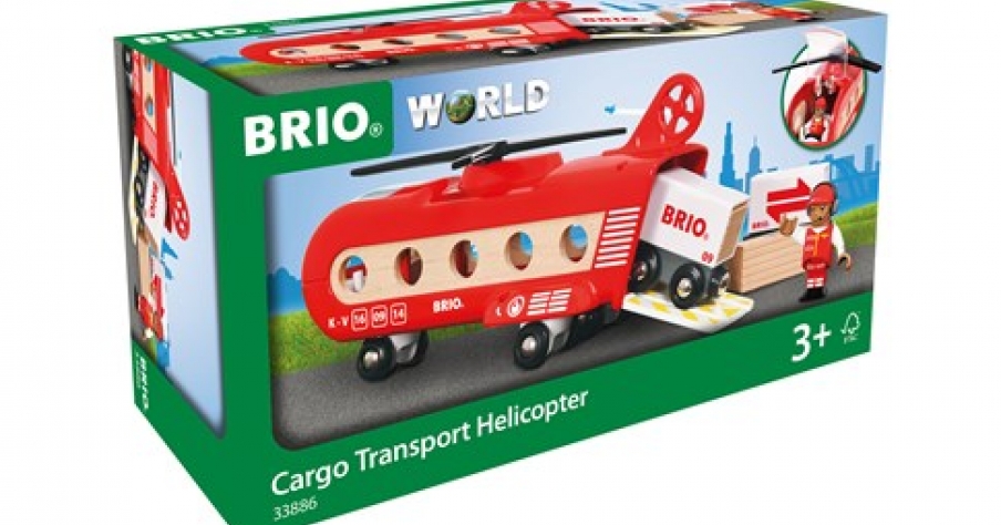 BRIO Грузовой вертолёт с вагонами 33886