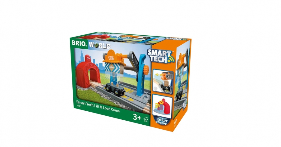 BRIO Smart Tech Тоннель с подъёмным краном 33827