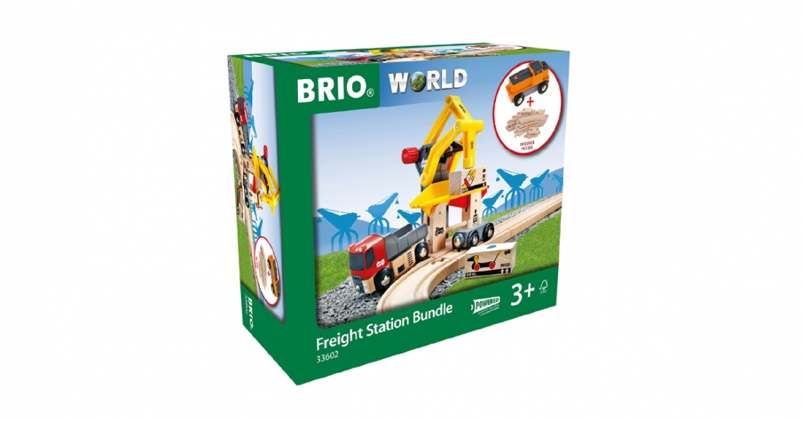BRIO Набор с погрузчиком и поездом на батарейках 33602