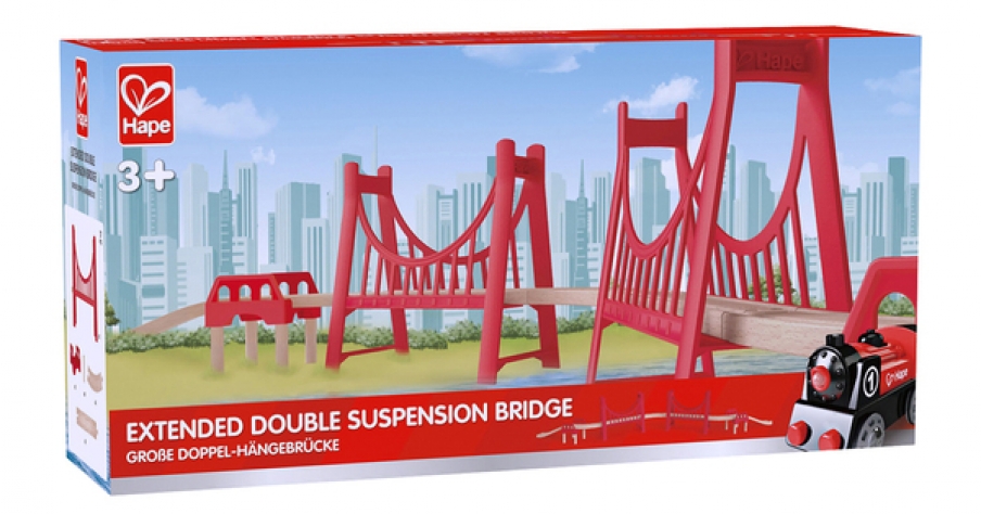 HAPE Ж/д Двойной подвесной мост 150см E3710-HP