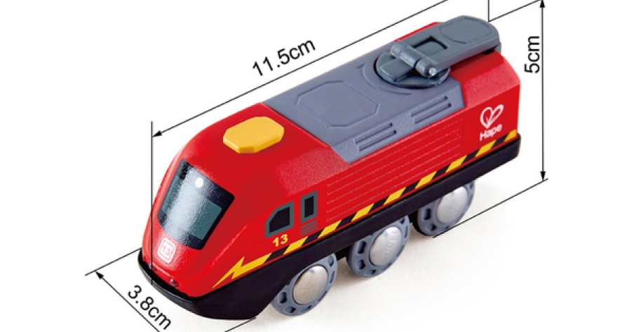 HAPE Поезд самодвижущийся с заводным механизмом (крути ручку) E3761-HP